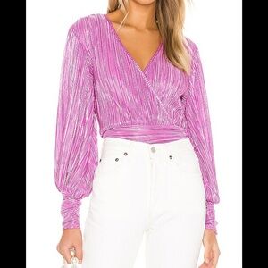 Bardot Shimmering Pink Blouse